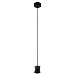 CLT 066C80 BL Crystal Lux CLT 066 подвесной светильник с черным цилиндрическим корпусом на тонком подвесе