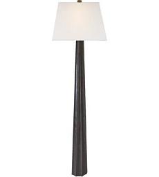 CHA9461AI-L Visual Comfort Fluted spire торшер с металлической ножкой цвета состаренной бронзы и светлым абажуром