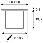 1006105 SLV ROCCI 200 EL square 3000K уличный светильник — фото 6