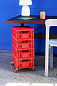 AC458-A602-AB27 Hay Colour Crate Крышка цветного ящика для хранения M, красная — фото 2