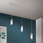 HL 6-1419/3 satin/450 klar-matt Spot Exclusive Orion подвесной трёхламповый светильник — фото 1