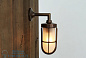 CLADACH BRASS WELL GLASS WALL LIGHT Настенный светильник прямого света ручной работы Mullan Lighting MLWL053ANTBRSCL