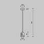 TRA158C-IPC1-PT Maytoni Accessories for tracks Flarity Комплектующие для систем освещения с токоведущими элементами Платина — фото 4