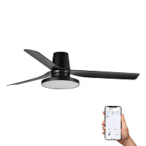 PUNT TUB TAK M Black fan 3000K TUYA 0-10V