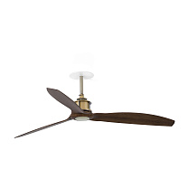 JUST FAN M RECESSED Old gold/walnut fan