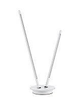 Touch Dimmable Sandy White Aluminium & Acrylic LED 8Watt 220-240 Volt 241Lm 3000K IP20 Switch On/Off D:15 H:50cm Cable L: 170 cm