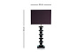 Lonely Black Table Lamp настольная лампа Dettagli Lights LONEL-BTL-DET-1001