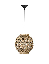 Dried Water Hyacinth Black Fabric Wire & Base LED E27 1x12 Watt 100-240 Volt IP20 Bulb Excluded D: 30 H: 215 cm