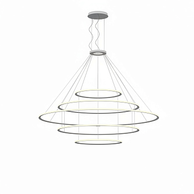 CF4E-00W9AZRU05 подвесной светильник Leds C4 Circular Outward 5 Rings (ø1200 ø2000 ø3000 ø2000 ø1200) черный