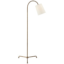 Mia Floor Lamp позолоченное железо с льняным абажуром