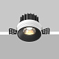 Round Maytoni встраиваемый светильник DL058-12W3K-TRS-B черный