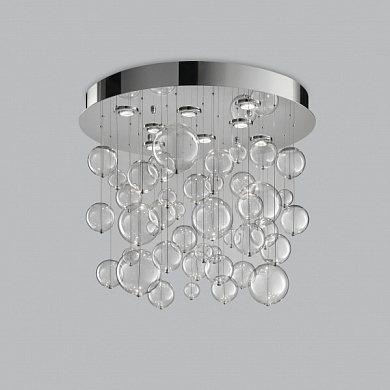 Metal Lux Bolero PL 8L 70 Round потолочный светильник с восемью лампами прозрачный; хром 251.380.01