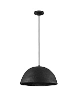 Black 'Papier-Mâché Black Inside LED E27 1x12Watt 100-240Volt IP20 Bulb Excluded D:42 H:120 cm