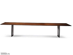 Linha fina Прямоугольный деревянный стол Minotti