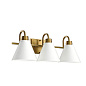 Rosburg 23" 3 Light Vanity Light Natural Brass with White настенный светильник 37525 Kichler