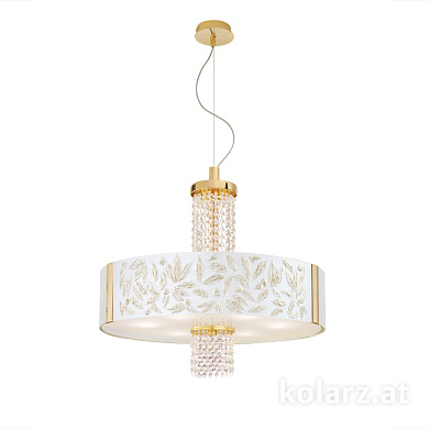 подвесной светильник круглый золотой