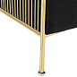 112038 Chair Knox gold finish black velvet  Eichholtz