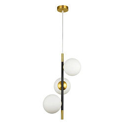 A2224SP-3BK Arte Lamp ALCOR подвесной светильник с тремя шаровыми плафонами на металлических штангах