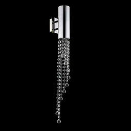 CREEK AP1 Crystal Lux CREEK настенное бра с подвесными кристаллами и цилиндрическим основанием