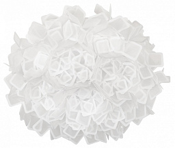 10231/780C White Loft It Clizia потолочный светильник с плафоном из белых складок