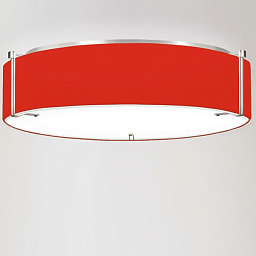 9003/10PF red IDL Giove потолочный светильник с красным плафоном цилиндрической формы