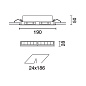 QD72 Laser Blade XS iGuzzini Recessed Frame section 10 LEDs - Tunable White - Wall Washer Longitudinal Glare Control — фото 1