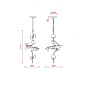 E565.22mC70SWC Tooy Linfa SP vertical LED 10L дизайнерский подвесной светильник на 10 ламп белый; прозрачный; дымчатый; матовый титан — фото 3