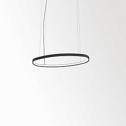 SUPERLOOP HC SBL OVAL S 930 B Delta Light SUPERLOOP черный подвесной потолочный светильник малой овальной формы