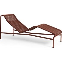 Palissade Cord Chaise Longue, сталь с порошковой окраской и шнур, железно-красный (Iron red)