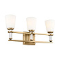 Rosalind 11.5" 3 Light Vanity Light Brushed Natural Brass настенный светильник 55147BNB Kichler — фото 6