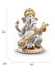 Фарфоровая статуэтка Ганеши с виной Veena Ganesha Lladro, золотой люстр 01009276 — фото 6