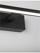 Sandy Black Aluminium & Acrylic LED 30 Watt 220-240 Volt 2422Lm 3000K IP44 L: 96 W: 14 H: 6 cm