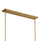Ali 56.5" 10 Light Linear Chandelier Brushed Natural Brass люстра 52503BNB Kichler — фото 9