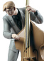 JAZZ BASSIST Фарфоровый декоративный предмет Lladro 1009331