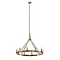 Emmala 27.50" 10 Light Chandelier Brushed Natural Brass and Black люстра 52421BNB Kichler — фото 2