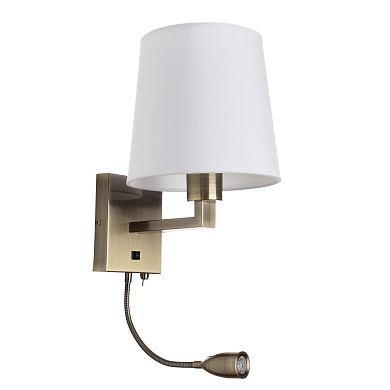 A9246AP-2AB Arte Lamp Hall бра с ридером E27 1х40W 180Lm 3000K