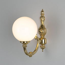 MLWL034 Mullan Lighting Ben настенное бра с опаловым стеклянным шаром на декоративном латунном основании