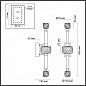 5426/28WL Odeon Light Kliff бра, 28Вт, 3000K, 2110лм, золото