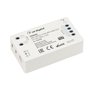 036360 Arlight Диммер ARL-SIRIUS-TUYA-WIFI-RGB-SUF (12-24V, 3x5A, 2.4G)
