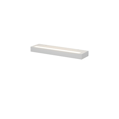 потолочный накладной светильник вытянутой формы с мягким рассеиванием света