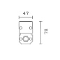 EL53 Linealuce iGuzzini Mini47 – Wall-/Ceiling-mounted – Warm White – 48 Vdc DALI – L=1502mm – Flood optic — фото 1