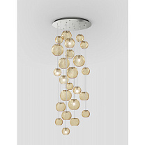 Подвеска OTO R60 Янтарный полосатый сатиновый никель G9 CE