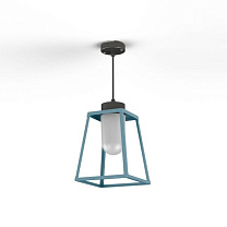 Lampiok 1 N° 3; Frosted glass E27 52W; Blue