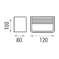 ACB Iluminacion Icon 16/3089-10 Настенный светильник Текстурированный белый, LED 1& 215;8.5W 3000K 890lmI, Встроенный светодиод