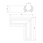 Угловой коннектор Slim Magnetic Elektrostandard a065259 — фото 4