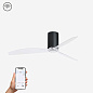 32040WP Faro MINI TUBE FAN люстра-вентилятор SMART Ø1280 3 лопасти блестящие — фото 1