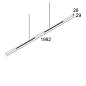 25516 8320 W-B Delta Light PR INFORM INFORM SQ P200-4 DOWN-UP Подвесной светильник — фото 2
