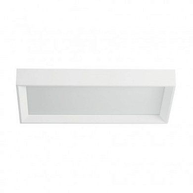 9015 Linea Light Tara AP PL LED S малый прямоугольный потолочный и настенный светильник белый