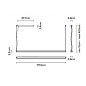 F57A51 02 Fabbian Light Glide SP 1 barra LED подвесной линейный светильник с двойным направлением света чёрный — фото 1