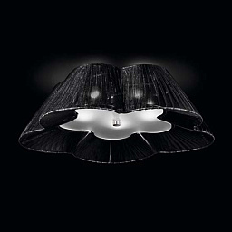 9032/5PFM Black IDL Fiore потолочный светильник с чёрным стеклянным плафоном
